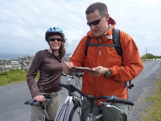 Todd navigating the island.