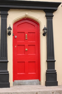 Theresa is a fan of the red doors.