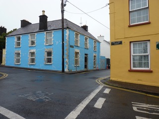 Colorful backstreet Dingle.