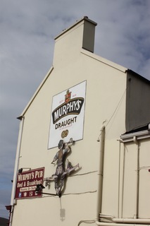 Murphys Pub, where they serve Murphys Draught. We had Guiness.
