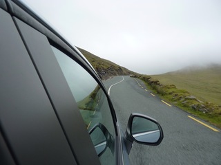 The scenic drive up Conners Pass