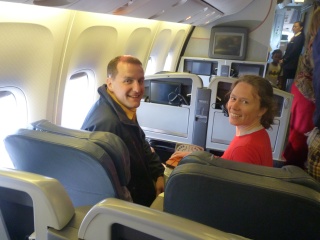 Todd and Cori, ready to recline.