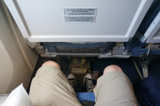 Leg room enough for Brian. Barely.