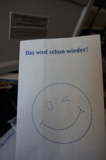 Like the air sickness bag.
