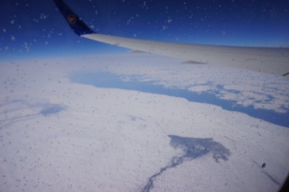 Alaska ends as we head over the pole.