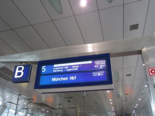 ICE 1021, our ride to Munchen.