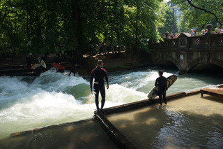 Canal surfing.
