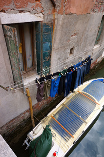 Clothes and a boat