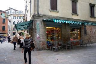 Breakfast, we saved a couple of Euros by getting it "take away" today