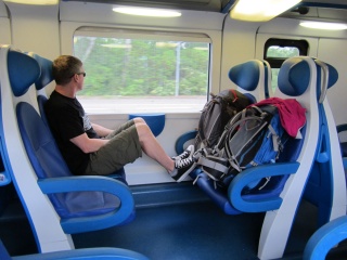 Brian, very relaxed for a train we believe we were probably not allowed to be on.