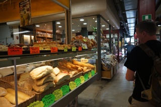 Brian eyeing baguettes