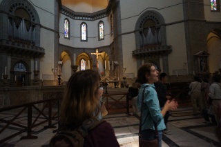 Our tour guide. It took Theresa under five minutes to say "She is so cute!"