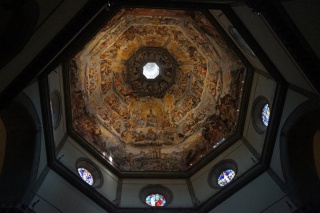 The Duomo frescoe. We are heading up there