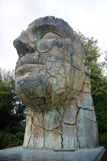 A contemporary giant bust