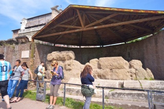 The modest Temple of Caesar