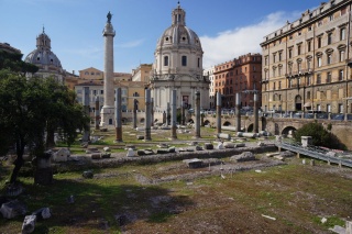 Another ruin on the walk home. Rome is that much higher now