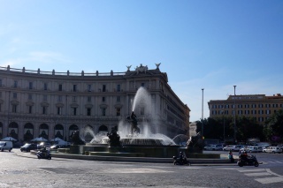 The Piazza Della Repubblica fountain
