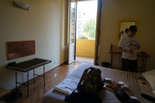 Our room at the Beehive. Very nice