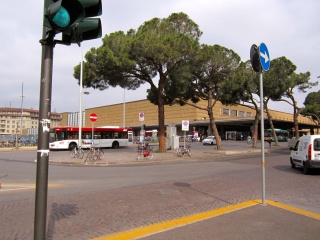 The Florence train station, our way out