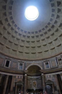 The interior, turned into a church around 300 AD. The dome.