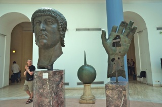 The not quite Colossal head of Constantine, Musei Capitolini, Rome