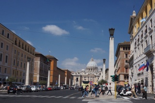 St. Peters Basillica in the near distance