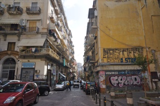 On the way to the Naples Centrale