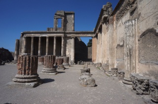 The ruins of Pompeii, just off the forum