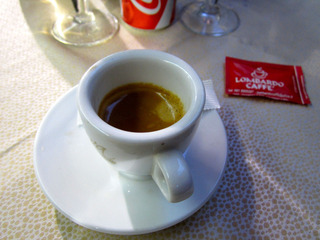 What you get when you order a coffee after dinner