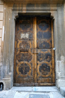 Our front doors, as soon as we get home