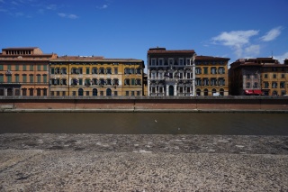 Looking across River Arno, a block or so from our home