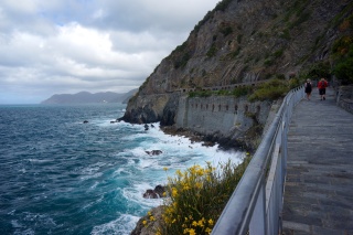 The beginning of the day's hike. Via Del'Amour