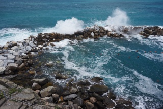 The seas are still pretty rough