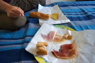 Lunch for four euros, half gone