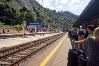 Monterosso, a transfer to our train to Milan