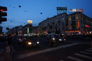 Our neighborhood at night