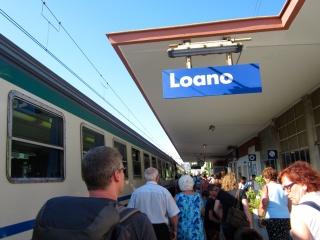 Train swap in Loano