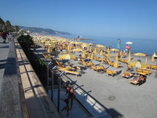 The beaches here are miles and miles of umbrellas