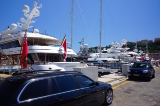 Yacht row, a couple mid-range ones