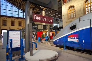 Marseille St. Charles says Beinvenue in the morning