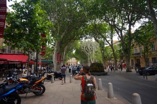 Theresa on the Cours Mirabeau