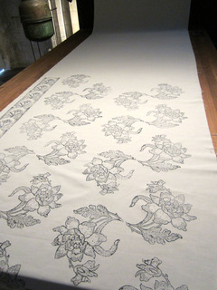 Which Brian has learned means prints on fabric