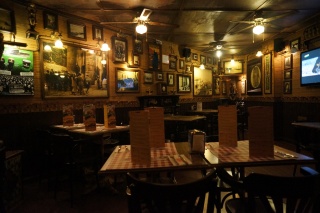 The oasis that is an Irish Pub. Dark, cool, and comfortable