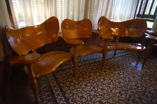 Gaudi chairs in Gaudi's house