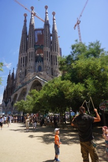 First stop, Sagrada Familia reaching for the sky