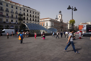The "fish" metro station in Plaza del Sol