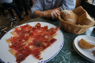 A plate of cold cuts. It all looks like bacon to Brian. It was spectacular