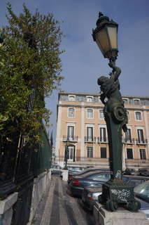 Outside the gate of the Museo Pharmacia's cafe