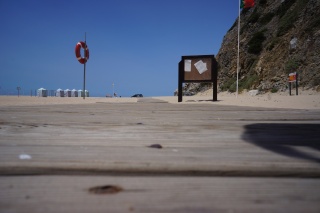 The boardwalk at Praia da Adraga