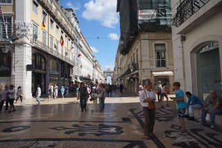 Back on one of the main tourist drags, Rue Augusta